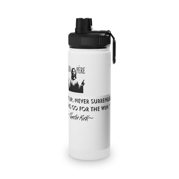 Charlie Kirk-Inspirational Stainless Steel Water Bottle