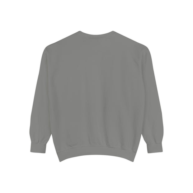 Retro Garment-Dyed Sweatshirt with 'Abba Père' Design