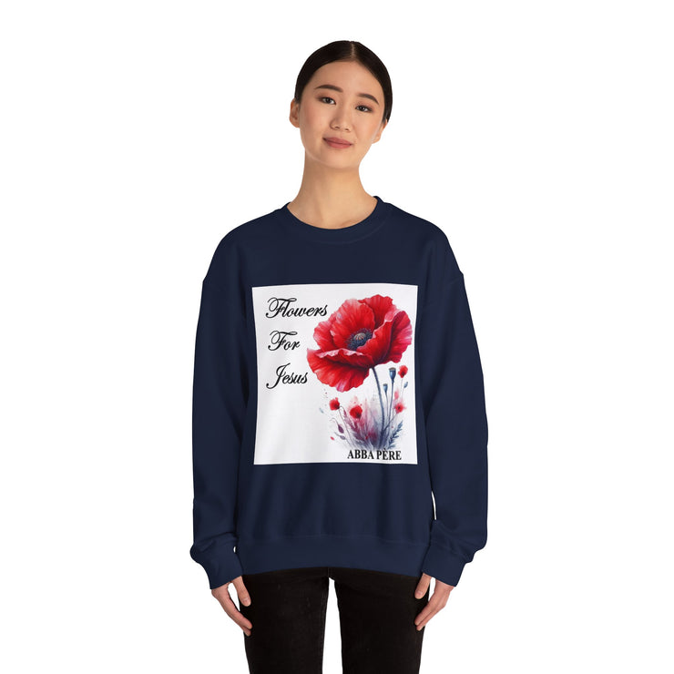 Cozy Faith-Inspired Floral Sweatshirt
