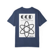 Unisex Garment-Dyed T-shirt with Abba Père Atom Inspired Graphic