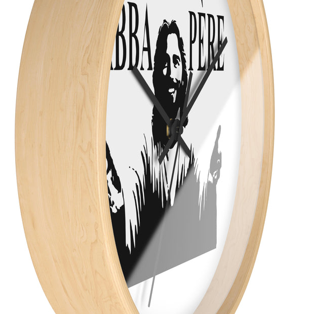Dramatic Abba Père (Father God) Wall Clock- Faith-Based Accessories