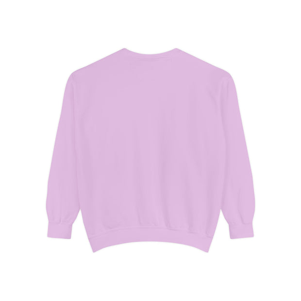 Retro Garment-Dyed Sweatshirt with 'Abba Père' Design