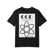Unisex Garment-Dyed T-shirt with Abba Père Atom Inspired Graphic