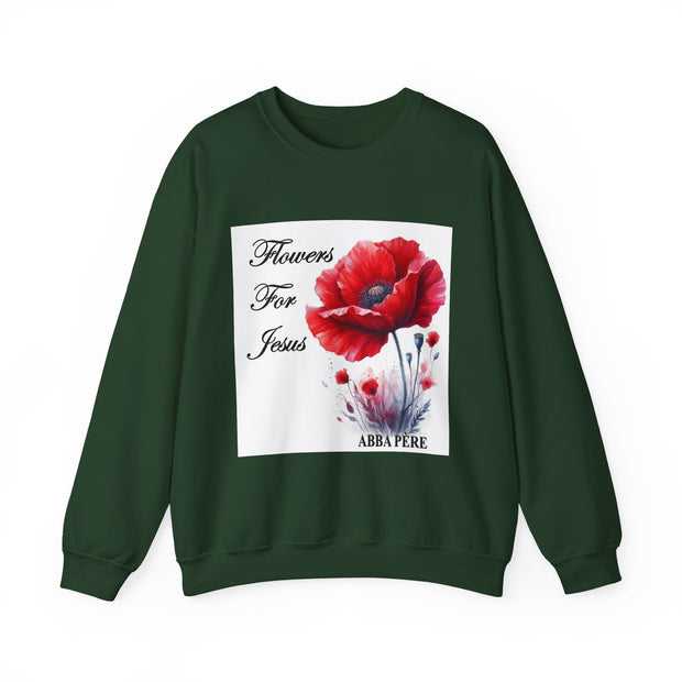 Cozy Faith-Inspired Floral Sweatshirt