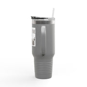 40oz Insulated Travel Mug - Abba Père Christian Graphic, Elegant Design