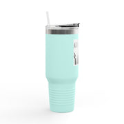 40oz Insulated Travel Mug - Abba Père Christian Graphic, Elegant Design