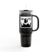 40oz Insulated Travel Mug - Abba Père Christian Graphic, Elegant Design