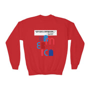 Charlie Kirk- Let's have a conversation-Youth Crewneck Sweatshirt