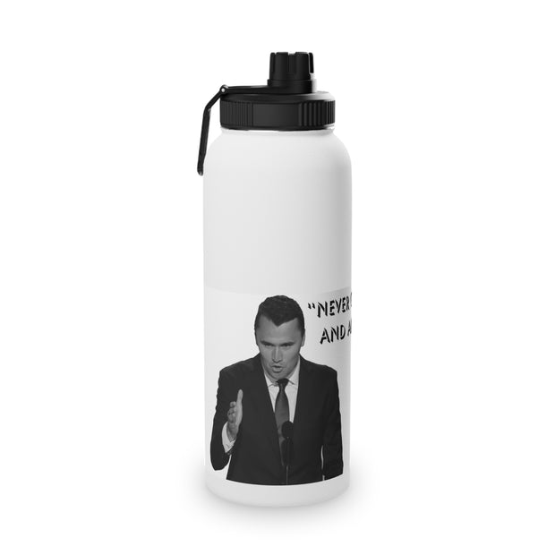 Charlie Kirk-Inspirational Stainless Steel Water Bottle