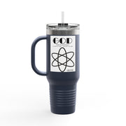 Travel Mug - Lefties, Atom Inspired Graphic, Christian, Abba Père