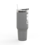 40oz Insulated Travel Mug - Abba Père Christian Graphic, Elegant Design