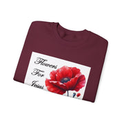 Cozy Faith-Inspired Floral Sweatshirt
